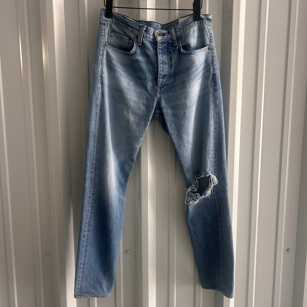 Rag & Bone Fit 2 Slim Mens Light Wash Distressed Blue Denim Jeans Size 32